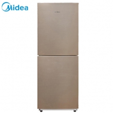 美的(Midea)166升 风冷无霜 电脑控温 母婴小冰箱 双系统双门电冰箱 感温探头 爵士棕 BCD-166WM